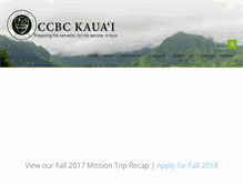 Tablet Screenshot of ccbckauai.com